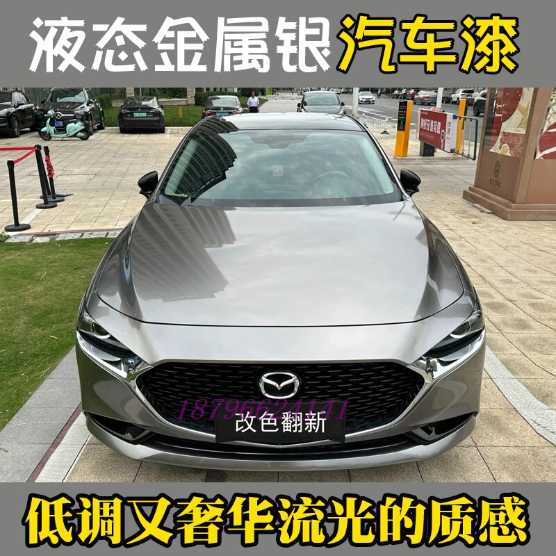 鹦鹉网红流行色液态金属银个性定金属漆