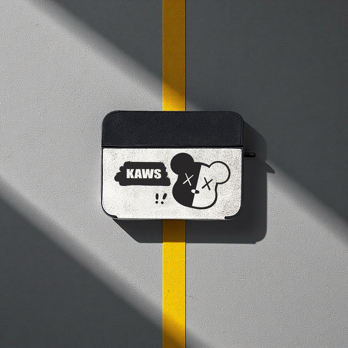 kaws暴力熊【翻毛皮质】Airpods4降噪耳机壳AirPodspro2/3代保护套适用苹果第二三四代小众创意潮牌男女生