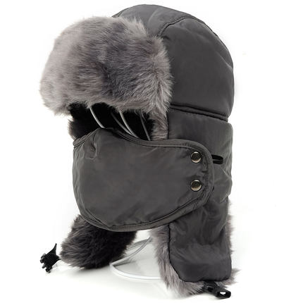 男女冬季口罩雷锋帽冬天中老年户外加厚护耳韩版潮毛线保暖防风帽