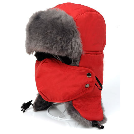 男女冬季口罩雷锋帽冬天中老年户外加厚护耳韩版潮毛线保暖防风帽