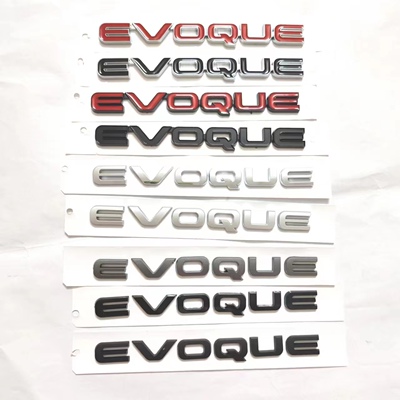 选用于新款路虎揽胜极光EVOQUE车标后备箱标志改装黑色车贴字母标