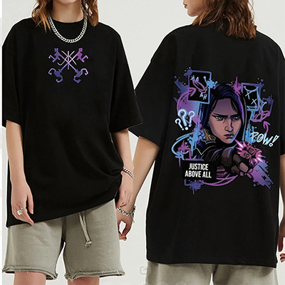Camiseta Jinx Arcane Monkey, camisetas de Cosplay de Anime p
