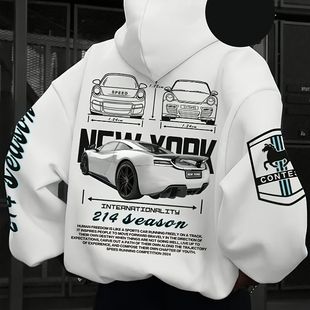 2025印花bm车系外贸跨境新款 logo机车越野车标男衣服卫衣外套车标