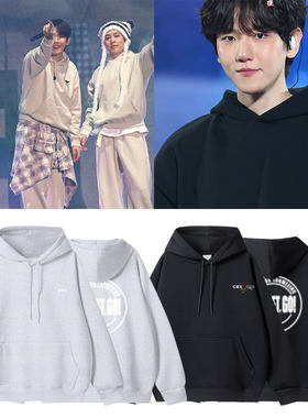 EXO2025CBX日本粉丝见面会GetSetGo金珉锡金钟大边伯贤同款卫衣女