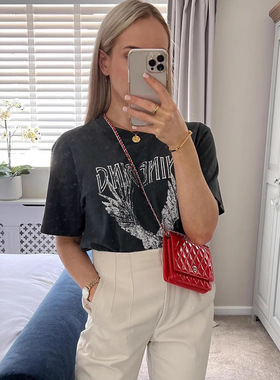 Eagle Graphic欧美Y2K短袖T恤女款2025年字母印花鹰型复古Vintage