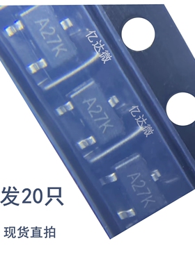 A27K贴片SOT23-3 AO3402 丝印A27K/X2FS打字代码MOS场效应管N沟道