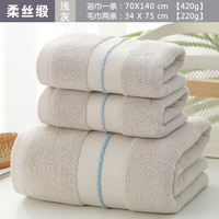 Aodanuo 100% Cotton Thickened Towel Bath Towel 3-Piece Gift Set thumbnail 3