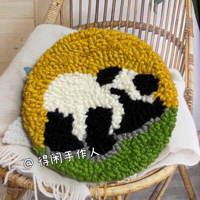 得闲手工戳戳绣成品定制动漫卡通