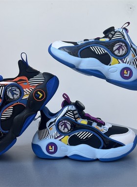 永高人2023冬季二棉加绒[33-39]男皮面运动篮球鞋防滑纽扣D33350G