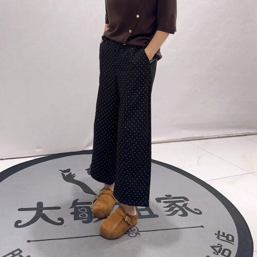 女权贵族秋季新款大码女裤阔腿裤