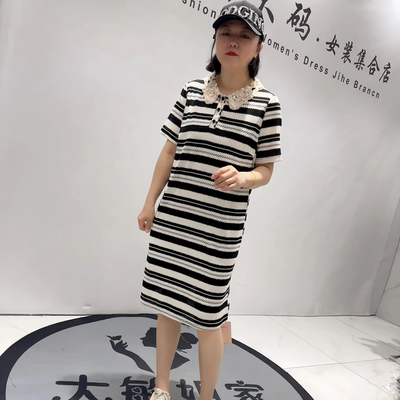 芮娜依莲夏季新款大码欧货连衣裙