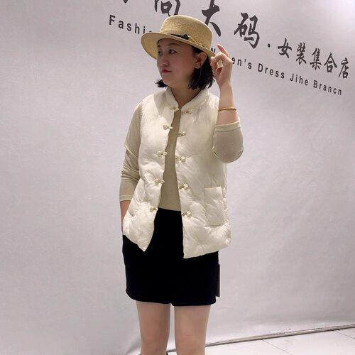 女权贵族秋冬新款新款大码棉马夹