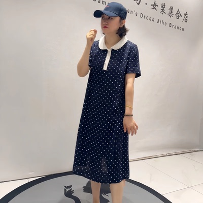 芮娜依莲夏季新款大码显瘦连衣裙