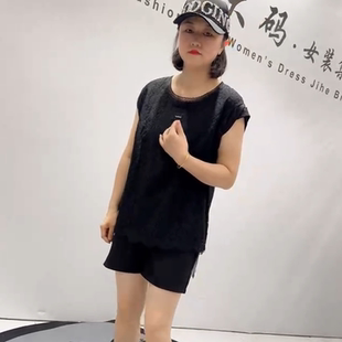 新款 大码 5661芮娜依莲夏季 蕾丝短袖 女装 胖妹妹减龄显瘦欧货气质衫