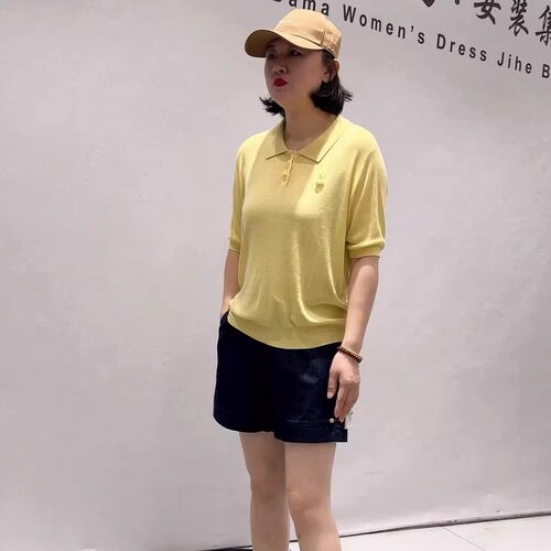 女权贵族夏季新款大码针织衫短袖