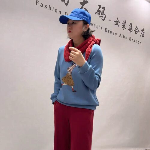 女权贵族秋冬新款大码显瘦衫卫衣
