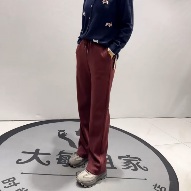 芮娜依莲冬季新款大码加绒长裤女