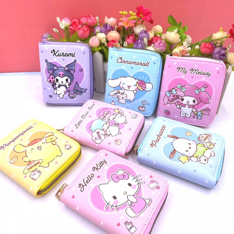 比比高男女孩卡通零钱包