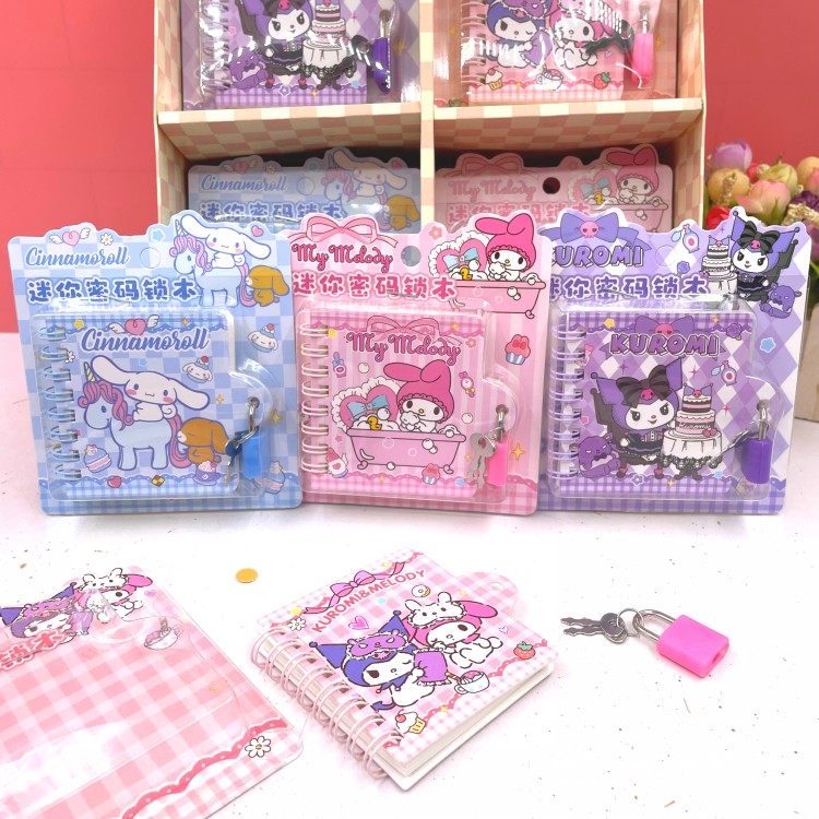 新款少女心迷你密码锁本小学生卡通带锁线圈本口袋便签笔记本礼品,文具电教/文化用品/商务用品,笔记本/记事本,淘宝优惠券,粉丝福利购,淘宝优惠卷