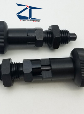 碳钢粗牙自锁型旋钮柱塞PMXYAS/PMXYKS6/8/10/12