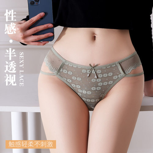 法式提花蕾丝内裤女性感