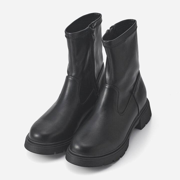 晴雨兼用！马丁靴女2025春秋新款平底休闲英伦风短靴中筒厚底单靴,女鞋,时装靴,淘宝优惠券,粉丝福利购,淘宝优惠卷