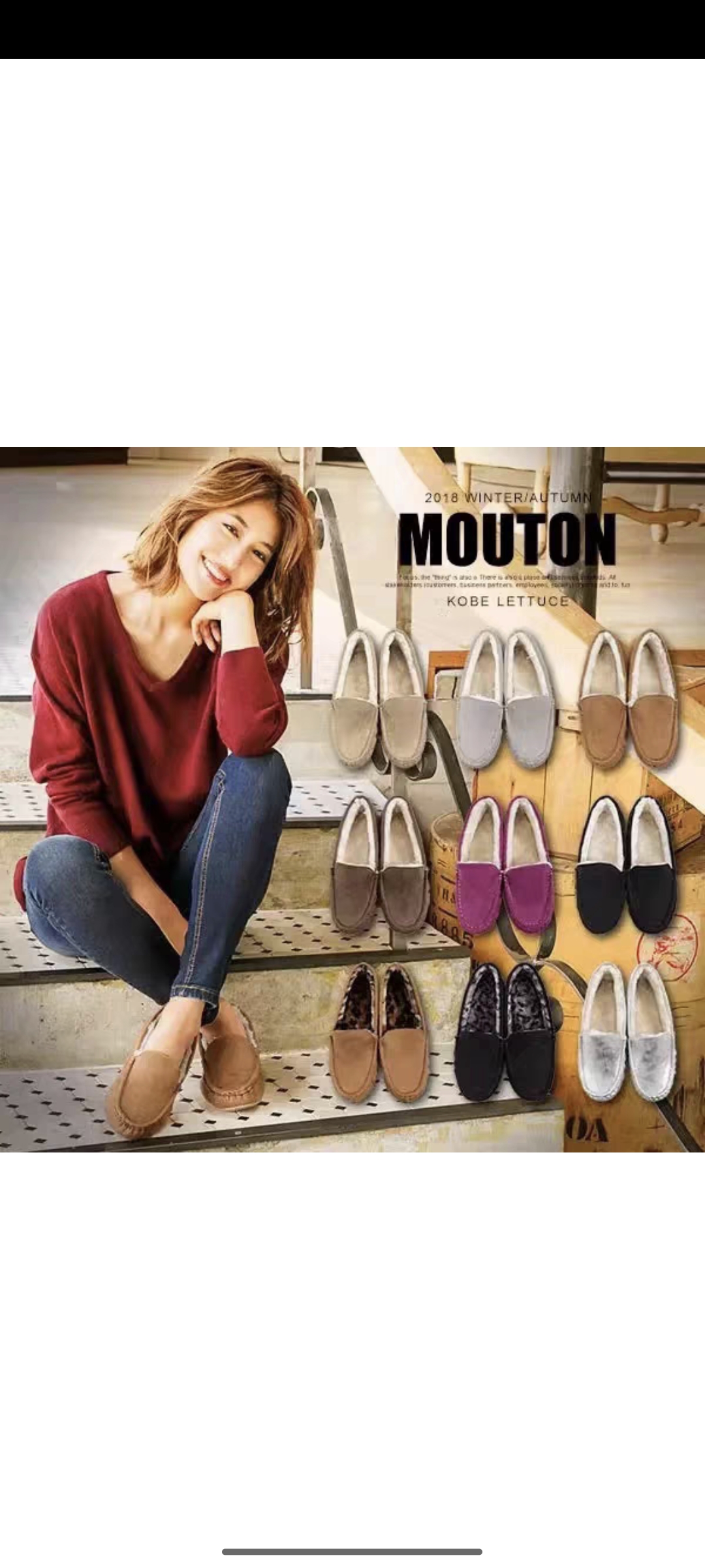 捡漏定番款！日系外贸冬加绒毛毛单鞋保暖百搭平底防滑棉鞋