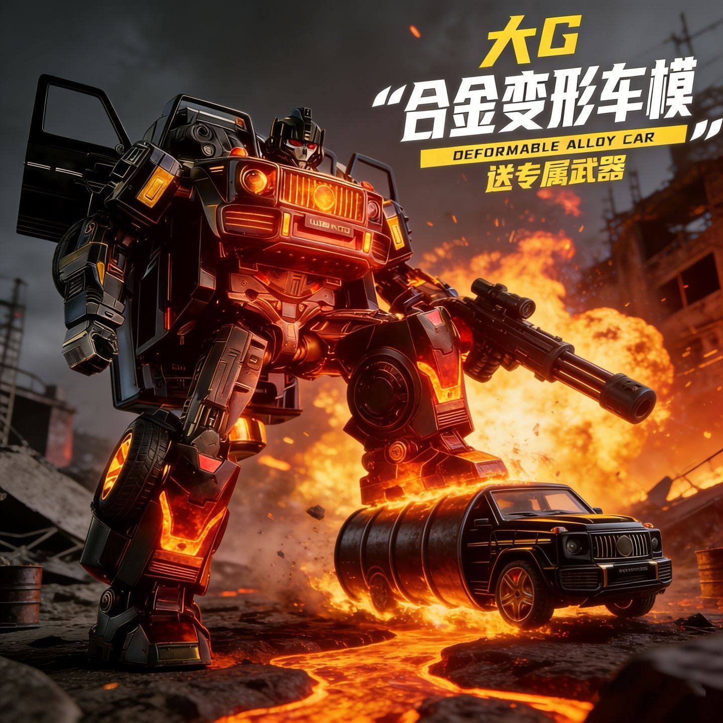 1:32大奔G63合金变形机器人汽车模型仿真金刚摆件儿童玩具男礼物,玩具/童车/益智/积木/模型,儿童机器人/变形玩具,淘宝优惠券,粉丝福利购,淘宝优惠卷