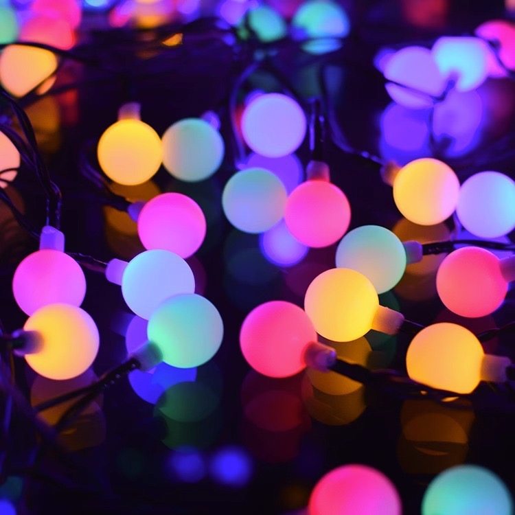 太阳能灯户外庭院灯LED防水灯串花园别墅装饰七彩灯树灯闪灯灯带