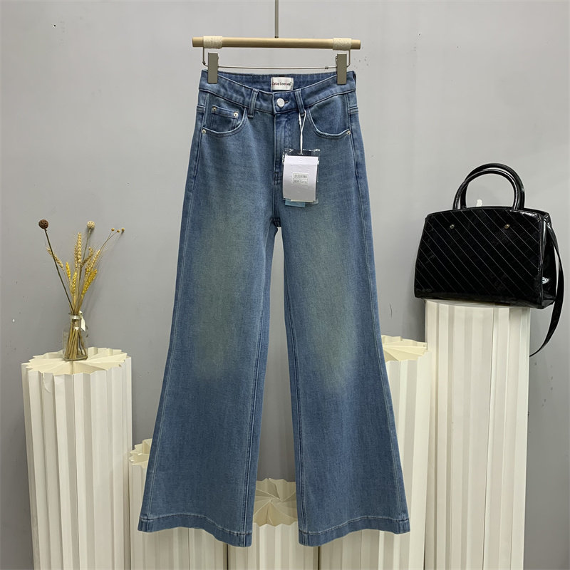 ckly斯卡洛依2826欧货2026春款四面弹加长牛仔拖地裤女大筒喇叭裤,女装/女士精品,牛仔裤,淘宝优惠券,粉丝福利购,淘宝优惠卷