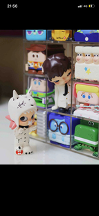 皮克斯盲盒收纳盒泡泡玛特cube展示盒亚克力盲盒萌粒展示萌粒收纳