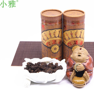 远年老茶头糯米香陈香厂第一批茶头纸筒装250克小雅六堡茶厂