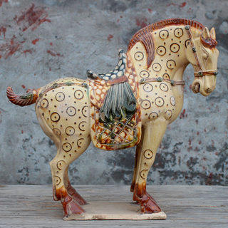 高超仿古唐三彩马驼陶瓷摆件古玩收藏做旧绞胎绞釉唐三彩艺术骆驼