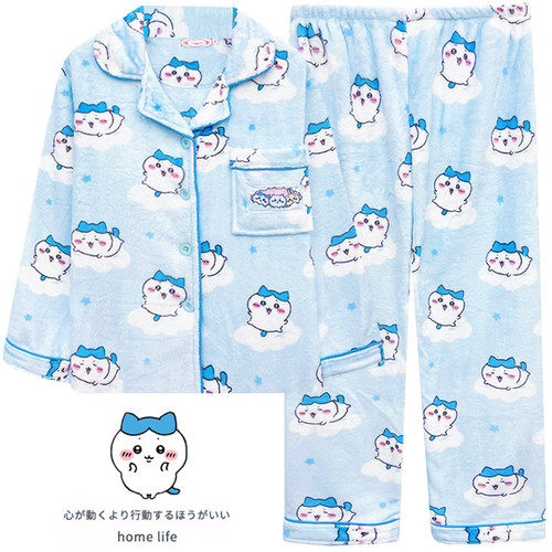 吉伊卡哇chiikawa珊瑚绒睡衣