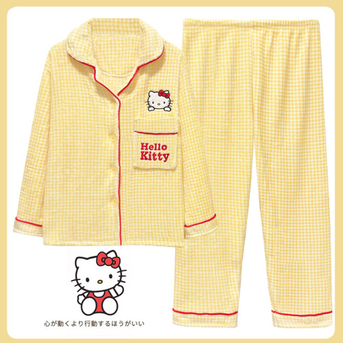 HelloKitty睡衣冬季女加厚加绒