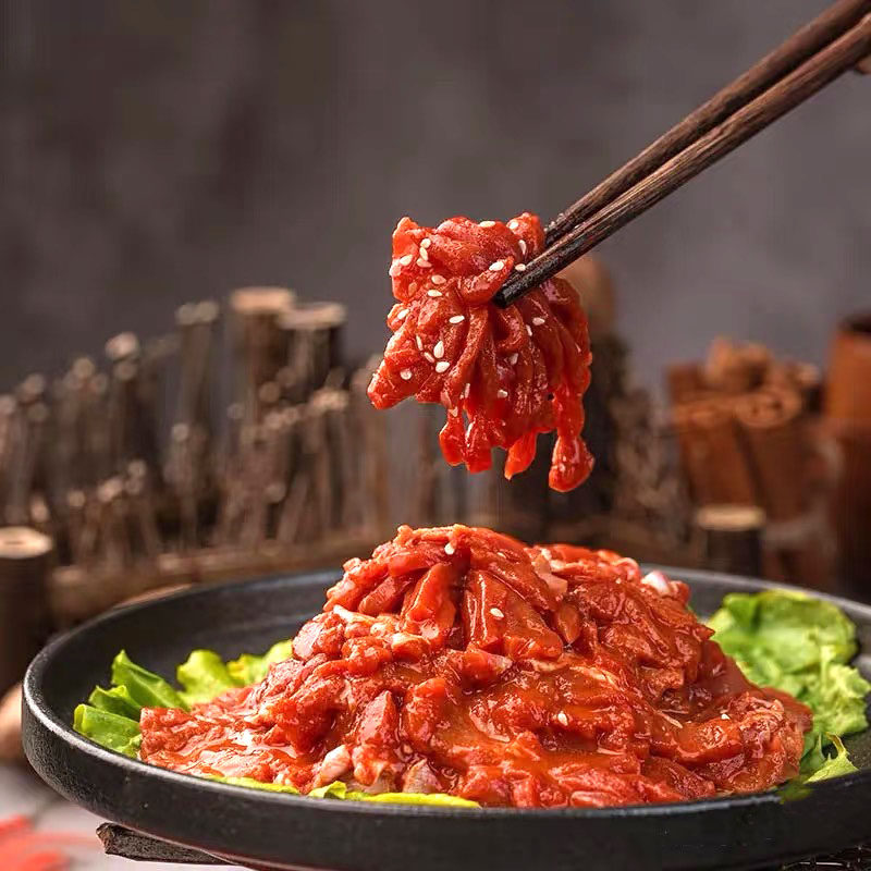 麻辣鸭胗花火锅食材香辣鸭胗腌制生鲜500g*10袋商用串串冒菜食材