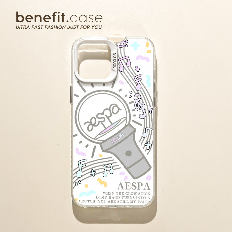 应援棒aespa手机壳适用苹果16promax/16pro防摔壳爱豆组合男团女团保护套新款荣耀50/红米K70/小米14pro防摔