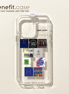 super junior 专辑封面手机壳适用iPhone16小米14新款华为P70防摔荣耀90硅胶iPhone15保护壳爱豆明星苹果