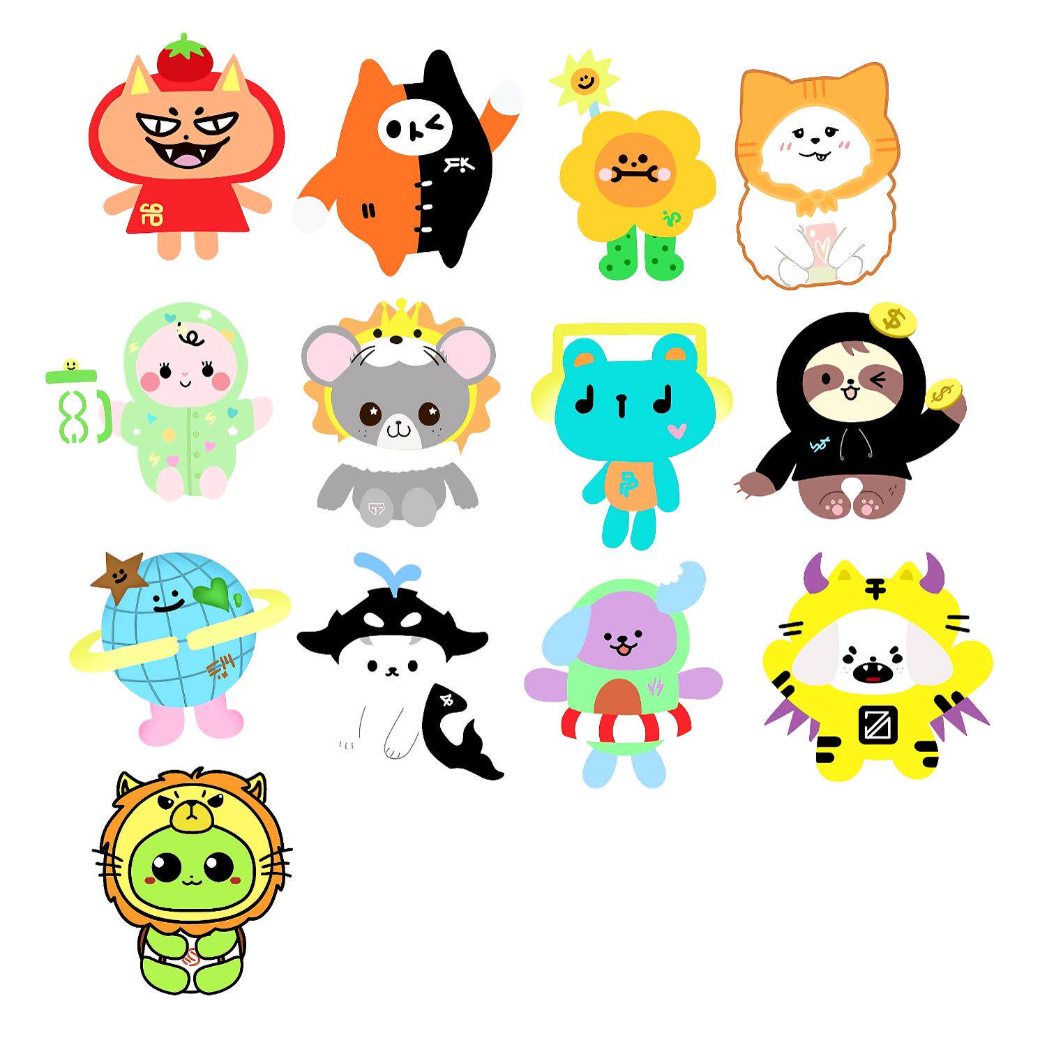 gmm玩偶小卡周边亚克力人形卡通动漫创意透明摇摇乐立牌礼物女