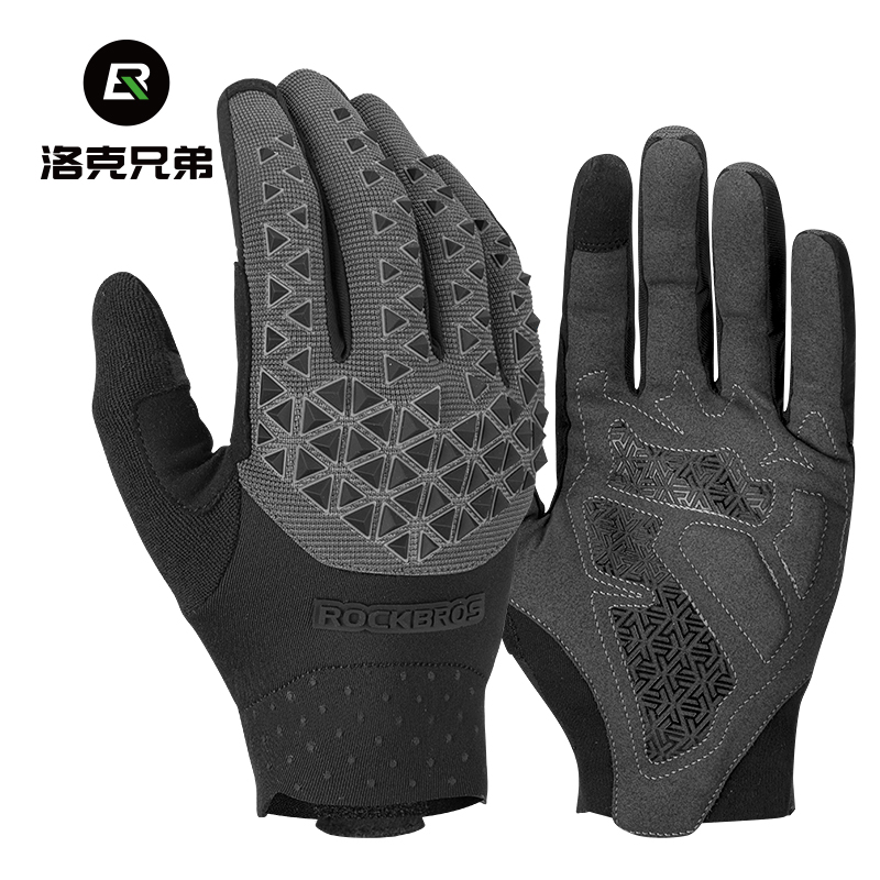 洛克兄弟骑行手套全指春秋季