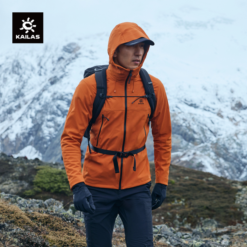 凯乐石连帽软壳外套GTX防风防泼