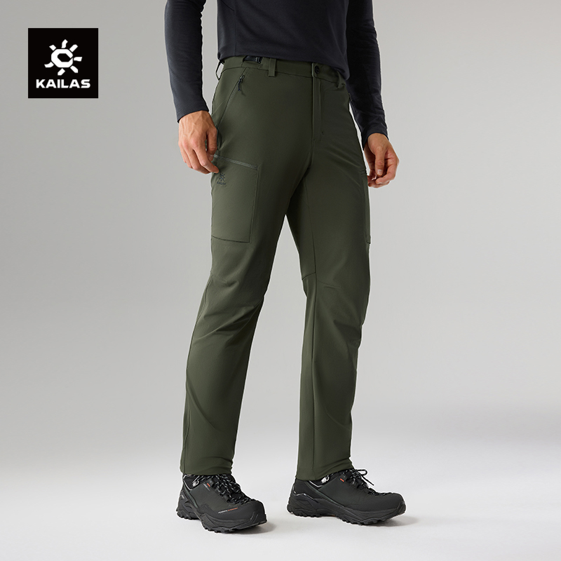凯乐石软壳裤男耐磨防风户外