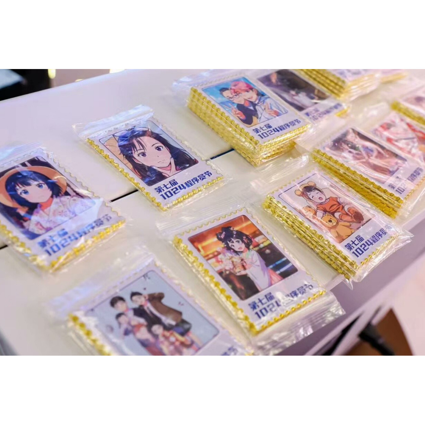 AI金属冰箱贴邮票款空白模板UV打印磁吸文创个性化活动现场打印