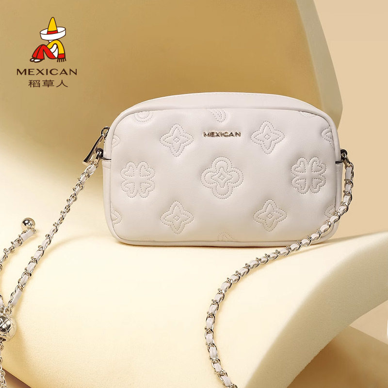稻草人女包2025新款女士包包百搭单肩包女链条斜挎相机包官方正品
