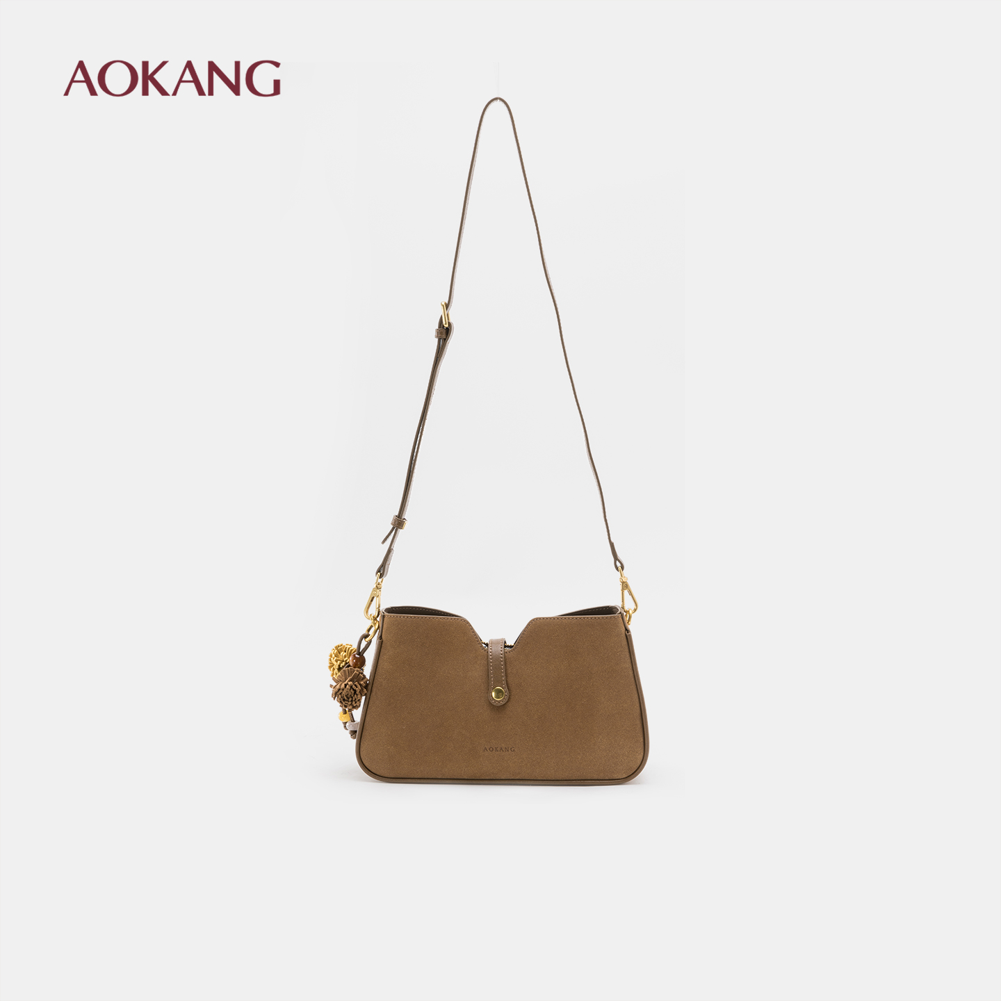 奥康 女包2025新款单肩包时尚休闲百搭通勤小众设计腋下包