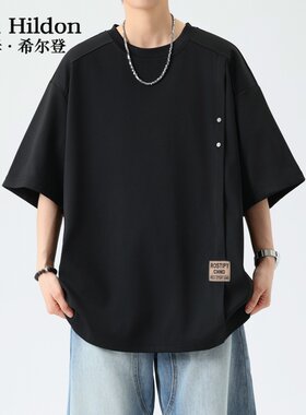 TOM希尔登夏季铆钉宽松男T恤