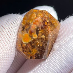 天然水晶太阳发晶花朵随形裸石财富饰品项链挂件吊坠一物一图款