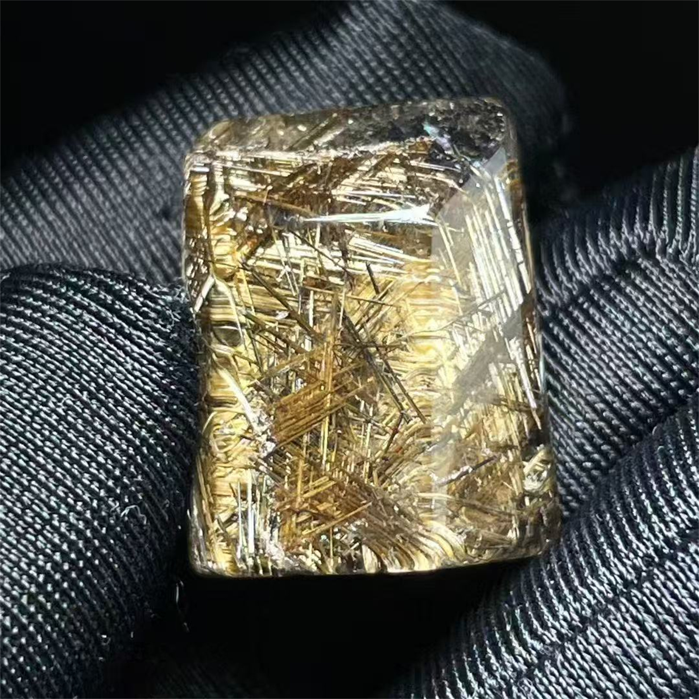 天然水晶网状发异象随形裸石DIY配饰品项链挂件吊坠一物一图款