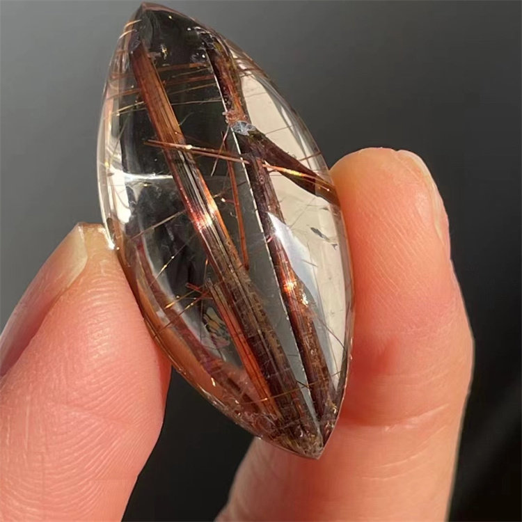 天然水晶包裹体形状发金红石矿物异象裸石项链挂件吊坠一物一图款