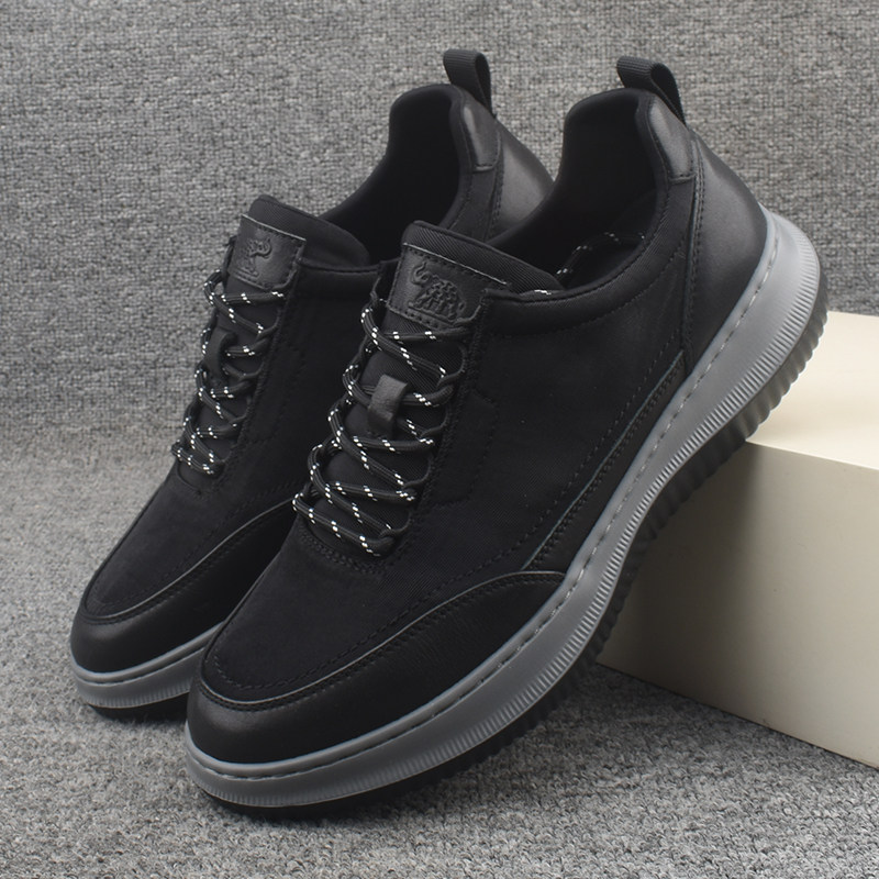男士休闲鞋厚底缝线运动鞋